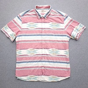Faherty Button Up Shirt XXL Southwestern Aztec Organic Cotton Mens - Picture 1 of 9