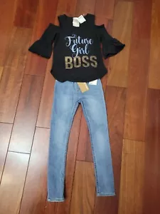 Girls outfit size 6/7 pants, size 8 shirt - Picture 1 of 1