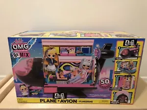 LOL Surprise Set OMG Remix 4-in-1 Plane Playset Transforms 50 Surprises NEW - Picture 1 of 5