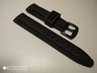 For Panerai Luminor Watch Rubber Silicone Strap Band Buckle 20 22 24 Mm Black