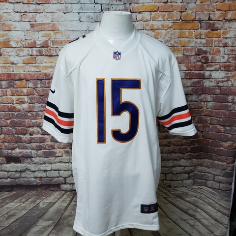 Nike On Field NFL Men Size XXL White #15 Brandon Marshall Football V-Neck Jersey Cover