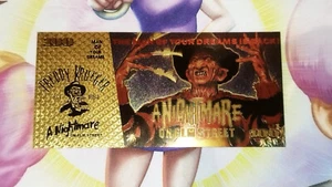 Freddy Krueger Ticket Collector Card Nightmare Street Karte Horror Horror - Bild 1 von 2