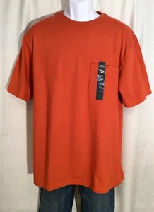 BOCA CLASSICS Mens Size Medium Burnt Orange Pocket Crew Neck Cotton T-Shirt TEE - Picture 1 of 4