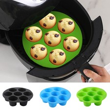 7 Stampo In Silicone Muffin Cupcake Coppa Vassoio Da Forno Pan CAKE ANTIADERENTE STAMPO piatti da forno