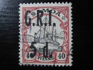 SAMOA GERMAN COLONY Mi. #7 used GRI Kaiser Yacht stamp! CV $240.00 - Picture 1 of 2