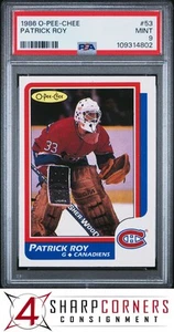 1986 O-PEE-CHEE #53 PATRICK ROY RC CANADIENS HOF PSA 9 - Bild 1 von 3