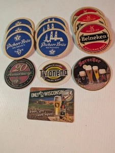 Heineken Pschorr Brau Sprecher Wasserstraße Bierdeckel 13 Stück - Bild 1 von 4