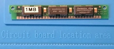 1MB 30-Pin SIMM RAM (PNY, AAA4M204J-06A FPM 60ns, Parity) – Tested - Image 1 of 2