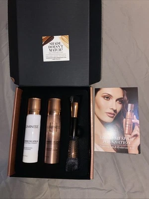 Airbrush Spray Silk Foundation Starter Kit - Hydrating Primer & Brush Included - Image 1 of 4