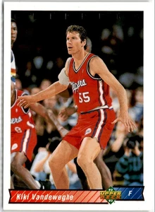 NBA Basketball Card Set #385 Kiki Vandeweghe 92-93 Upper Deck L A Clippers - Picture 1 of 1