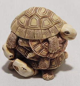 1993 HARMONY KINGDOM VINTAGE SCHMUCKKÄSTCHEN "SHELL GAME" TURTLES - Bild 1 von 6