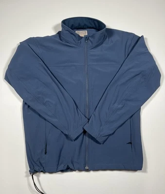 Duluth Trading Co Jacket Mens XL Blue Full Zip Windbreaker Nylon Outdoor Coat - Image 1 of 4