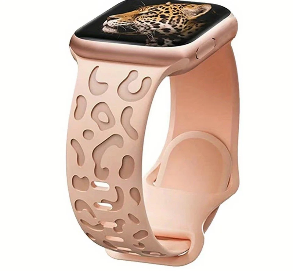 Correa Apple Watch rosa estampado guepardo   Foto 1 de 1