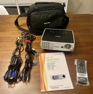 InFocus IN1102 DLP Portable Projector 2200 ANSI HD 1080p + Accessories Bundle - Picture 1 of 9
