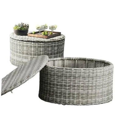  Colección de muebles de exterior de patio Vallauris, mesa de centro premium todo almacenamiento Foto 1 de 4