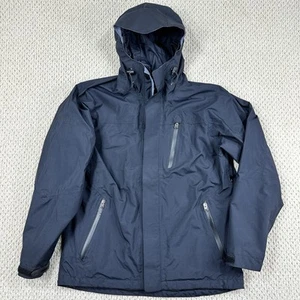 Cabelas Jacket Mens M Reg Black DryPlus Full Zip Hooded Fishing Hunting Gorpcore - Picture 1 of 19