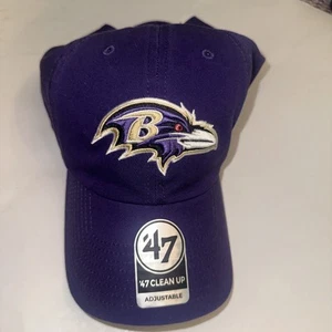 Gorra Baltimore Ravens púrpura '47 limpieza ajustable correa bordada - Imagen 1 de 5