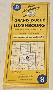 Carte MICHELIN N° 8 - Grand Duché de Luxembourg - 1955/56 - Bel Etat - Picture 1 of 3