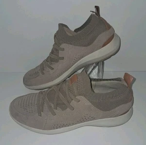 Earth Shoes Womens Size 9 Desire Flow Casual Sneakers Tan Mesh Low To Lace Up - Picture 1 of 9