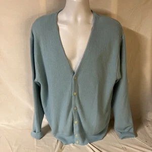 Dockers Golf Strickjacke Pullover Herren hellblau 2XL XXL 100% Acryl kostenloser Versand - Bild 1 von 7