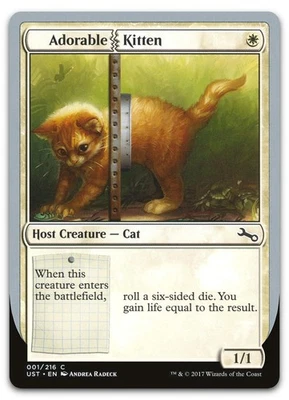 Adorable Kitten #1 (NM) Unstable UST Magic MTG - Image 1 of 2