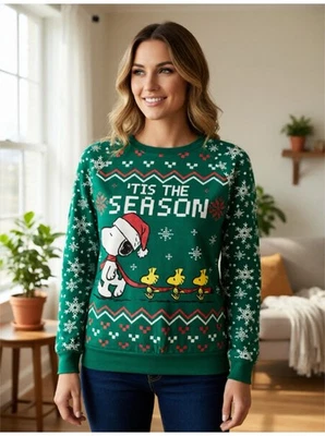 Suéter de Navidad Peanuts Snoopy Pequeño Suave Foto 1 de 4