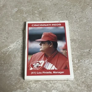 1990 Cincinnati Reds Team Baseball Kahn’s Hot Dog Card Set CHAMPS MLB Piniella - Picture 1 of 3