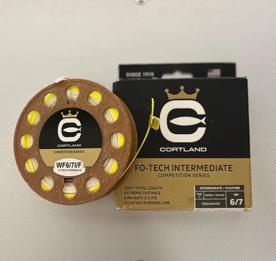 CORTLAND FO-TECH SERIE COMPETICIÓN WF6/7 INTERMEDIATE Fly Line - 444 Rio Foto 1 de 4