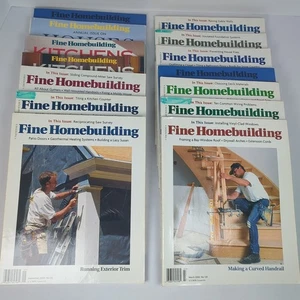 Fine Homebuilding Magazine Large Lot of 14 1999-2000 - Nice! - Picture 1 of 10