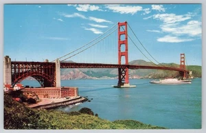 Postal de colección Golden Gate Bridge San Francisco, California, puente colgante - Imagen 1 de 2