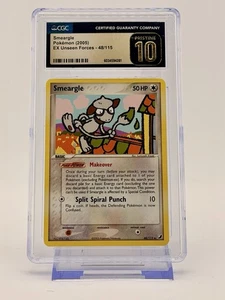 Smeargle EX Unseen Forces 48/115 Pokemon CGC 10 impecable - Imagen 1 de 2