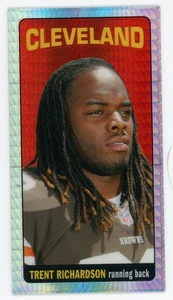 Mini refractor de prisma Topps Chrome Trent Richardson 1965 2012 #20 #/50 Browns - Imagen 1 de 1