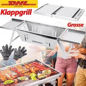 2025 BBQ Grill Holzkohlegrill Camping Klappgrill tragbar Picknickgrill Terrasse - Bild 1 von 16