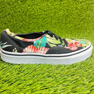 Vans Auténticos Hawaianos Florales Para Mujer Talla 6 Negro Verde Zapatos Atléticos Tenis Foto 1 de 4