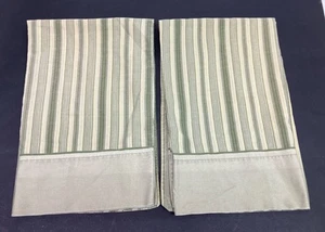 Mainstays Funda de Almohada Estándar Verde Salvia Rayas Mezcla Algodón Set - Imagen 1 de 8