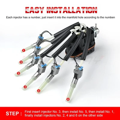 For 1996-1998 Chevrolet C1500 4.3L V6 Engine Spider Fuel Injector 6 Cylinder - Image 1 of 4
