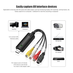 ｀Usb 2.0 Video Adapter With Audio Capture Usb 2.0 Tv Dvd Video Capture Adap - Afbeelding 1 van 8