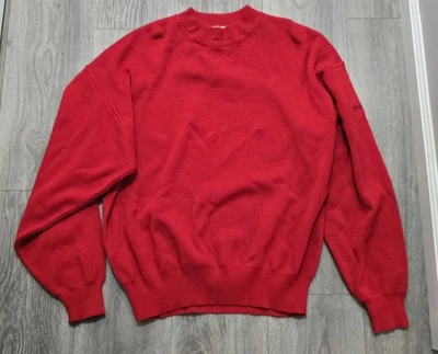 Vintage Obermeyer Ski Sweater Mens Medium Red T Bird 80s Acrylic Wool Pullover - Image 1 of 4