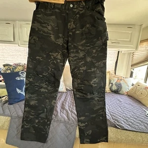 URBAN GRAY CAMO TACTICAL PANTS Size XXL MULTICAM BLACK Men's City Waist 36-40x33 - Picture 1 of 11