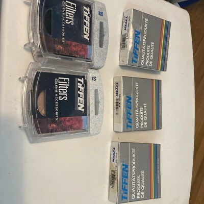 X5 Tiffen Filters 3 Are 55mm , 2 Are 62mm , Brand New - Image 1 of 4