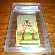 1887 N284 Buchner Gold Coin Baseball Card ART WHITNEY Pittsburgh PSA 2
