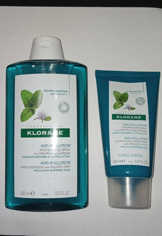 Champú y acondicionador anticontaminación Klorane Detox con menta acuática Foto 1 de 1