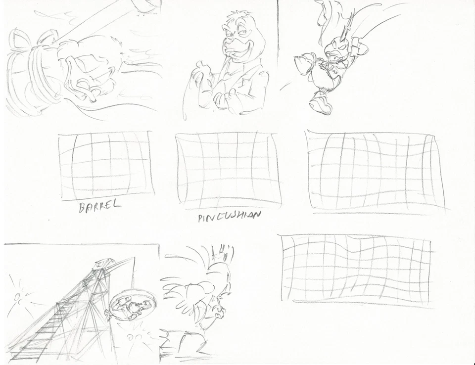 DUCKTALES Walt Disney Production Animation Drawing frm Animators Estate 87-90 68 - Image 1 of 1