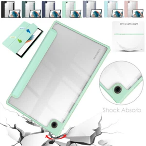 Flip Case For Samsung Galaxy Tab A8 10.5 2021 Tablet Slim PU Leather Clear Cover - Picture 1 of 19