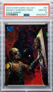 2024 Star Wars Galaxy Bounty Hunters Prize PSA 10 GEM MINT Aqua Sonar Refractor - Picture 1 of 4