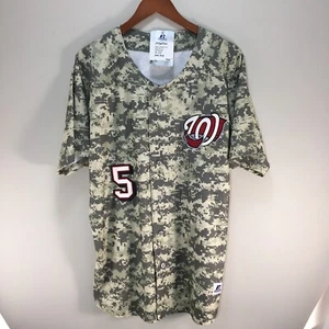NEU Washington Nationals Authentic genähtes Trikot Digital Camo Größe Large #5 - Bild 1 von 10