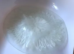 LARGE MODERN TEXTURED SERVING PLATTER WITH TEARDROP SHAPED MOTIF - Picture 1 of 3