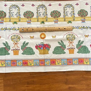 Novelty Topiary Garden Fabric Quilting Cotton 34x45 - Picture 1 of 9