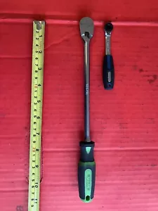 VIM Tools HDR410 1/4" Dr 10" Long 90 Tooth Ratchet & Hex Drive HBR4 4” Ratchet - Foto 1 di 6