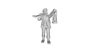 Printle K Homme 162-Old Miner Farmer Fairytale Figure for Dioramas Train Sets - Picture 1 of 11